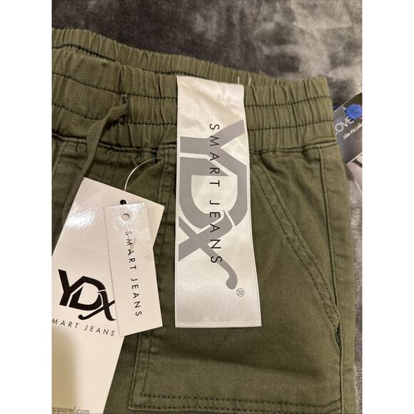 YDX Apparel NWT Smart Jeans Women's Cargo Style Size Medium Olive - Picture 5 of 9